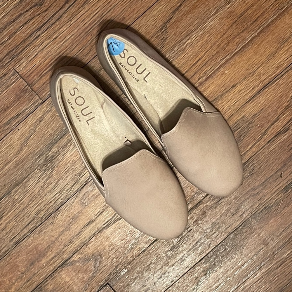 Tan loafers